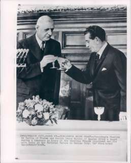 1964 Photo Charles de Gaulle with Aldofo Lopez Mateos  