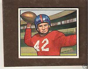 1950 Bowman #103 Charley Conerly Giants Mississippi ex+  