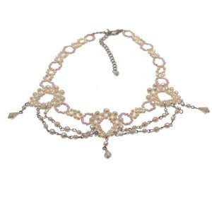  Abrianna White Pearl Choker Necklace Jewelry