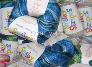 Sirdar Snuggly Smiley Stripes Dk Bamboo wool knitting yarn 258 Pink 