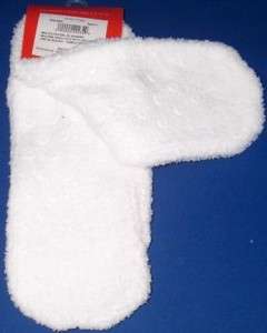 Mary Jane White Slippers Socks Snowman NEW w/ Tag Cute  