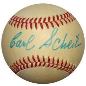  Carl Scheib SIGNED AUTOGRAPHED AL Baseball Youngest in MLB 
