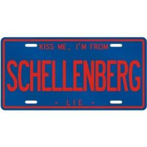 NEW  KISS ME , I AM FROM SCHELLENBERG  LIECHTENSTEIN LICENSE PLATE 