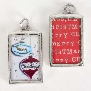  Soldered Charms   Vintage Christmas Ornaments Arts 