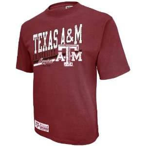 Texas A&M Aggies Inner State Short Sleeved Heathered Tee (TRUE MAROON 
