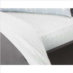 Bundle 87 Tidal Fitted Sheet in Mist/White   King 