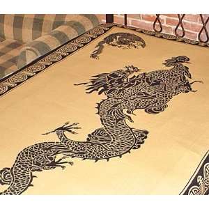  Beige Feng Shui Dragon Tapestry 72x108 