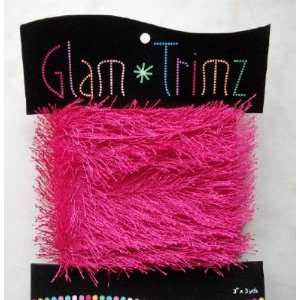  Glam Trimz fun fur fuchsia red eyelash fabric sewing trim 