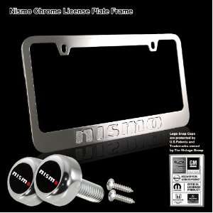 NISMO Stamped High Quality Chrome Plating Cast Zinc License Plate 