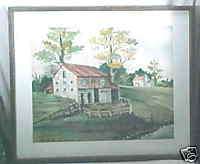 OLIVER SMITH ESTATE PA BARN IMPRESSIONIST WC LISTED  