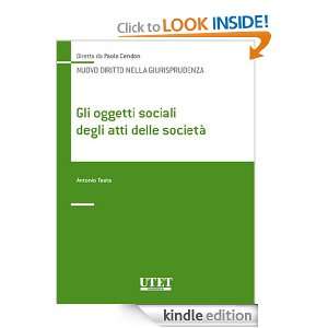 Gli oggetti sociali degli atti delle società (Italian Edition 