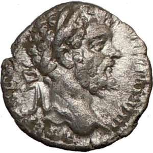 SEPTIMIUS SEVERUS 196AD Rare Ancient Silver Roman Coin FORTUNA LUCK 
