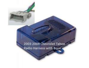 2003 2004 Chevrolet Tahoe Radio Wiring Harness w/ Bose  
