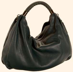   KENNETH COLE NEW YORK Handbag Purse NO SLOUCH HOBO Black Leather $299