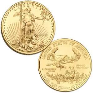  2010 $10 1/4 oz. Gold American Eagle, Choice Uncirculated 