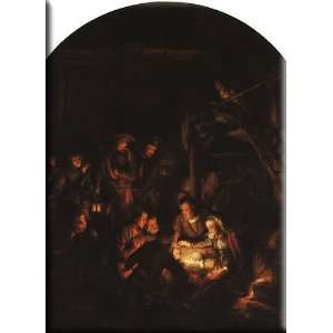  Adoration of the Shepherds 22x30 Streched Canvas Art by 