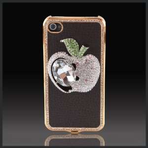  Silver Apple with Jewel on Black & Gold Elite Collection Luxury 