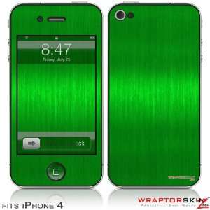  iPhone 4 Skin   Brushed Metal Green (Does not fit newer iPhone 