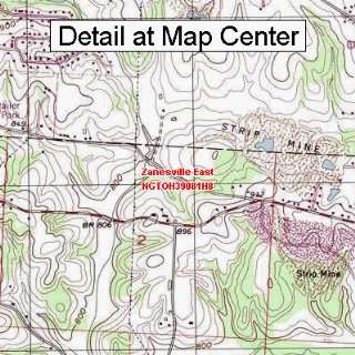   Map   Zanesville East, Ohio (Folded/Waterproof)