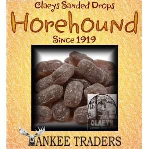 Claeys Sanded Horehound Candy Drops ~ 2 Lbs ~ Old Fashioned Flavor
