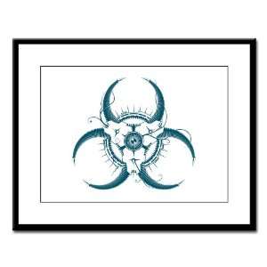  Large Framed Print Biohazard Symbol 