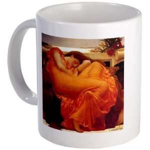 Flaming June orange woman classical art Art Mug by 