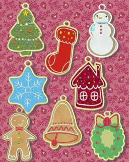 Christmas Cookies Towel Holders In The Hoop Machine Embroidery Designs 