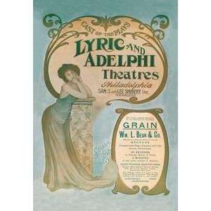 Vintage Art Lyric And Adelphi Theatres   05505 7 