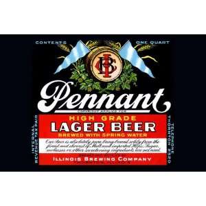  Pennant Lager Beer 28x42 Giclee on Canvas