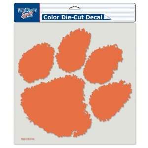  Clemson Tigers Die Cut Decal   8in x8in Color Sports 