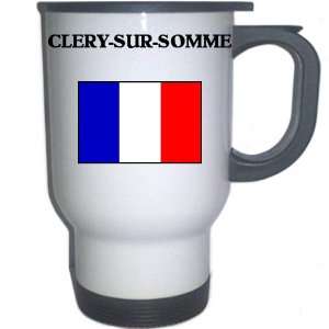  France   CLERY SUR SOMME White Stainless Steel Mug 