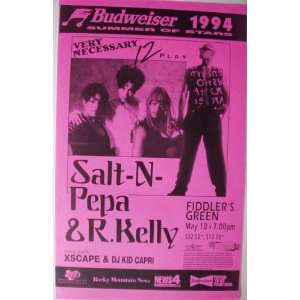  Salt N Pepa R Kelly Denver 1994 Gig Poster Rap Hiphop 