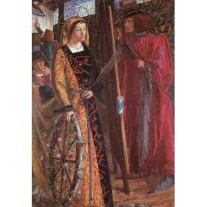   Dante Gabriel Rossetti   24 x 34 inches   St Catherine