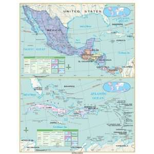 Universal Map 762549165 Central America Essential Classroom Wall Map 