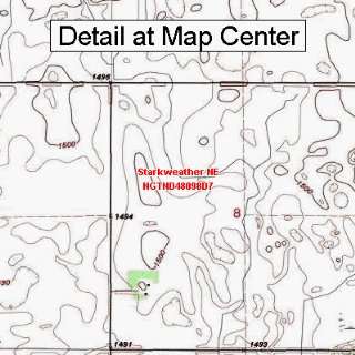  USGS Topographic Quadrangle Map   Starkweather NE, North 