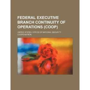  Federal Executive Branch continuity of operations (COOP 