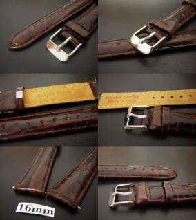 16mm italy KD leather watch band for seamaster chrono  
