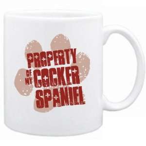    New  Property Of My Cocker Spaniel  Mug Dog