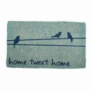  Tag 200685 Home Tweet Home Blue Coir Doormat Patio, Lawn 