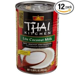 Thai Kitchen Pure Coconut Milk Lite, 13.66 Ounce Unit (Pack of 12 