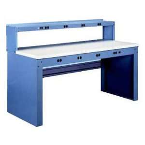   Electronic Hardwood Top Workbench with Outlet Panel