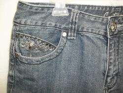 Cartise jeans 10 m designer rhinestone embellished boyfriend faded 
