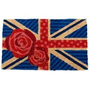  British Rose Coir Doormat Patio, Lawn & Garden