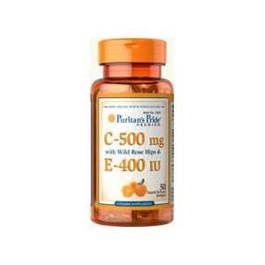  Vitamins C & E 500 mg/400 IU with Rose Hips 500 mg/400 IU 