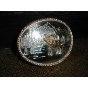  Montana Silversmiths Elk Buckle 