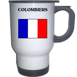  France   COLOMBIERS White Stainless Steel Mug 