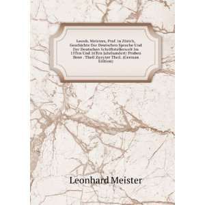   Theil. (German Edition) (9785877108479) Leonhard Meister Books