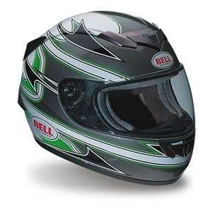  Bell Apex Blitz Helmet   Small/Green/Silver Automotive