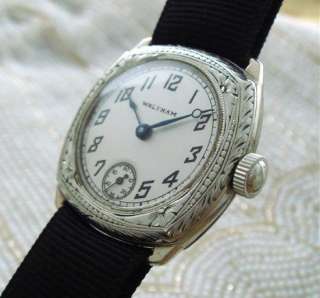 Intricate and Original Ladies Waltham Wire Lug Wristwatch Circa 1929 