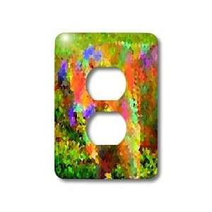 Florene Cubeism Art   Colorful Cow   Light Switch Covers 